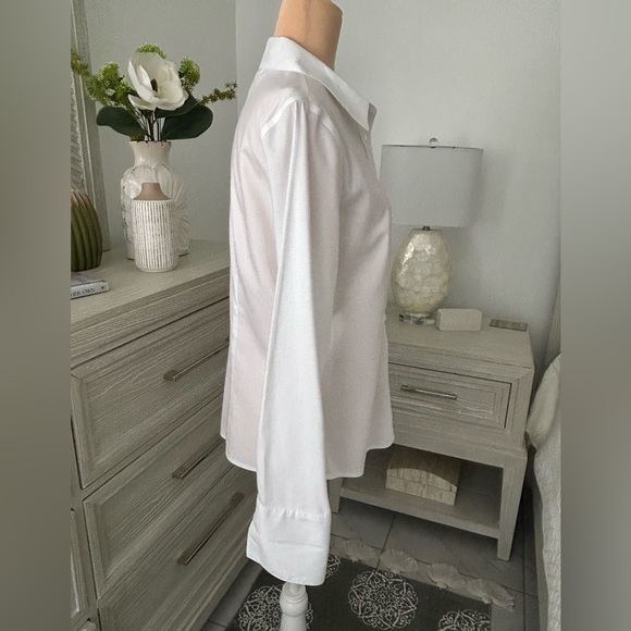 Calvin Klein Crisp White Button-Down Shirt - Picture 4 of 16